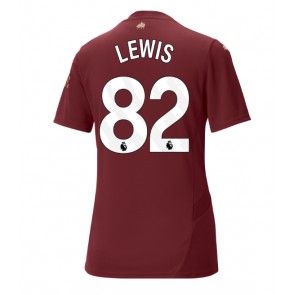 Manchester City Rico Lewis #82 Dámské Alternativní Dres 2024-25 Krátký Rukáv